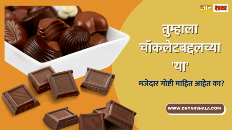 Amazing facts about chocolate in marathi
