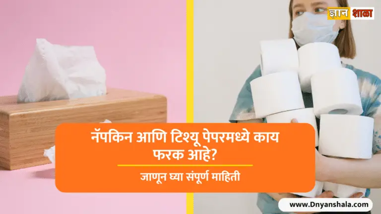 Difference between napkin and tissue paper in Marathi