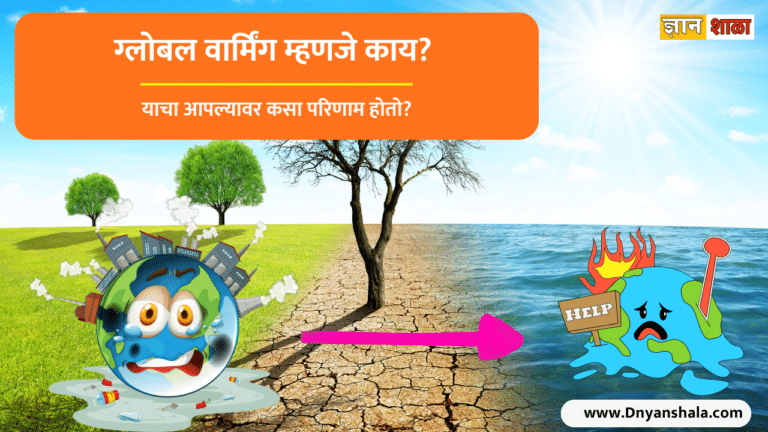 What is global warming information in marathi